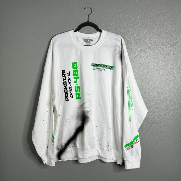 Rockstar Original Sweatshirt Mens‎ Size XXL Racing Logo Graphic Y2K - Picture 1 of 8
